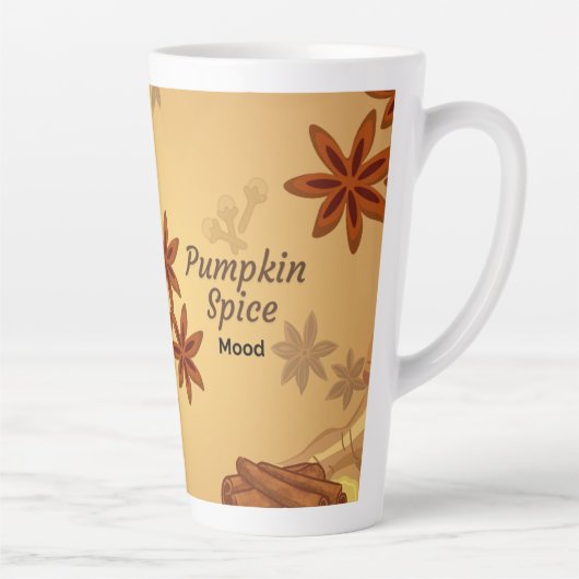 Fall Coffee Mug - "Pumpkin Spice Mood" カフェラテマグ (右)