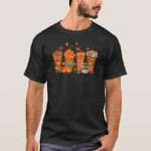 Fall Coffee Pumpkin Spice Latte Halloween Thanksgi Tシャツ (正面)