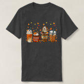 Fall Coffee Pumpkin Spice Latte Iced Autumn Guinea Tシャツ (デザイン正面)