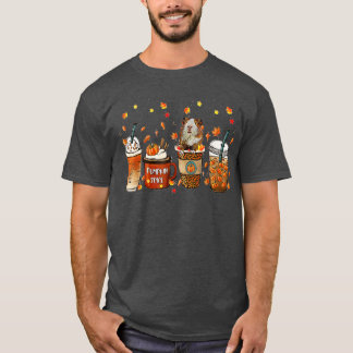 Fall Coffee Pumpkin Spice Latte Iced Autumn Guinea Tシャツ