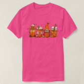 Fall Coffee Pumpkin Spice Latte Iced Warm Cozy Aut Tシャツ (デザイン正面)