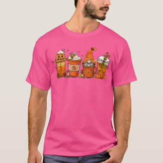 Fall Coffee Pumpkin Spice Latte Iced Warm Cozy Aut Tシャツ