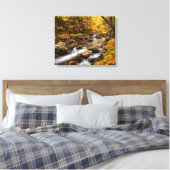 Fall Color Jefferson Brook | White Mountains キャンバスプリント (インサイチュ (寝室))