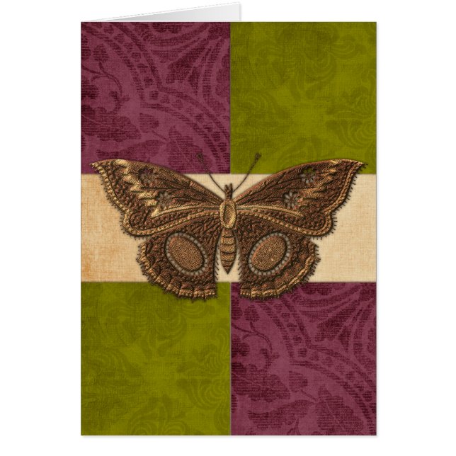 Fall Colors Butterfly Blank Card (正面)