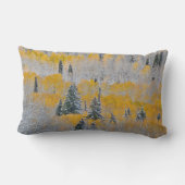 Fall Colors of Aspens & Fresh Snow Keebler Pass ランバークッション (裏面)