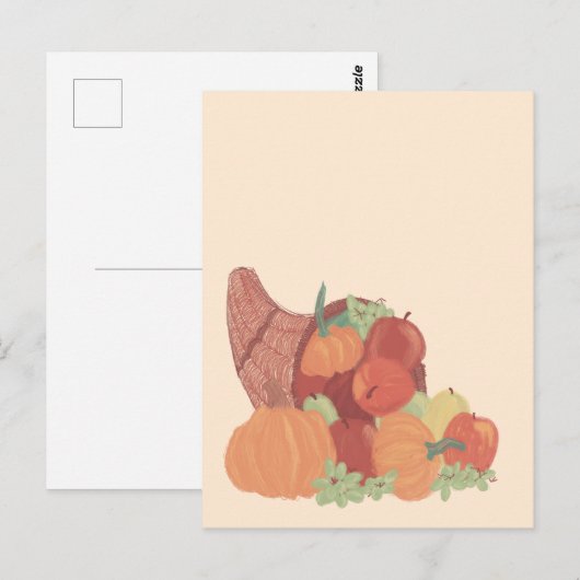 Fall Cornucopia ポストカード (正面/裏面)