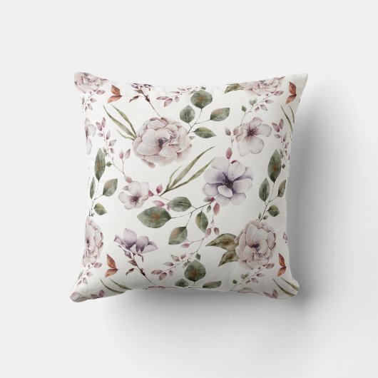 Fall Cottage Magnolia Leaves Thanksgiving クッション (裏面)