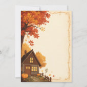 Fall Cottage Wedding  招待状 (裏面)