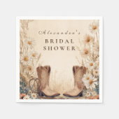 Fall Country Floral Bridal Shower スタンダードカクテルナプキン (正面)