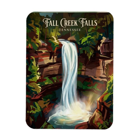 Fall Creek Falls Tennessee マグネット (縦)