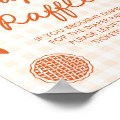 Fall Cutie Pie Baby Shower Diaper Raffle Game ポスター (角)