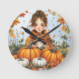 Fall Design Wall Clock ラウンド壁時計