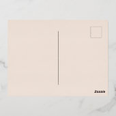 Fall Door Thanksgiving Thankful Grateful Blessed  箔シーズンポストカード (裏面)