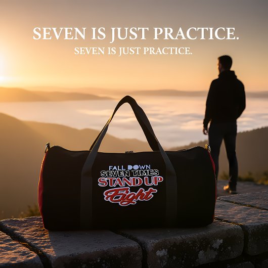 Fall Down Seven Stand Up Eight ダッフルバッグ