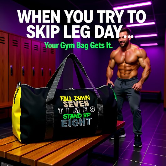 Fall Down Seven Stand Up Eight ダッフルバッグ