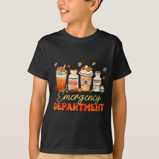 Fall Er Nurse Emergency Room Nurse School Pumpkin Tシャツ (正面)
