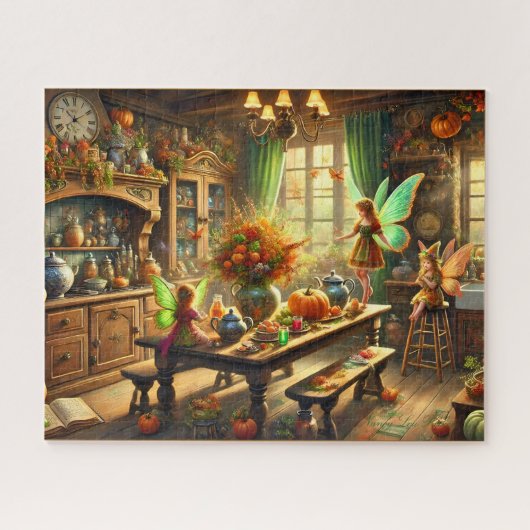 Fall Fairies Kitchen Gathering 520パズル ジグソーパズル (横)