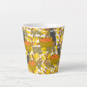Fall Farmhouse Decor Latte Mug - Tasse Latte カフェラテマグ (正面)