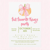 Fall Favorite Things Party Coquette Pumpkin