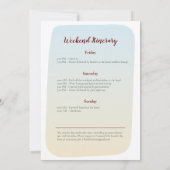 Fall favorites Rustic Bachelorette Weekend  招待状 (裏面)