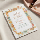 Fall Feast Frame Thanksgiving Invitation 招待状