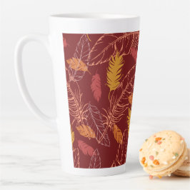 Fall Feathers Latte Mug カフェラテマグ