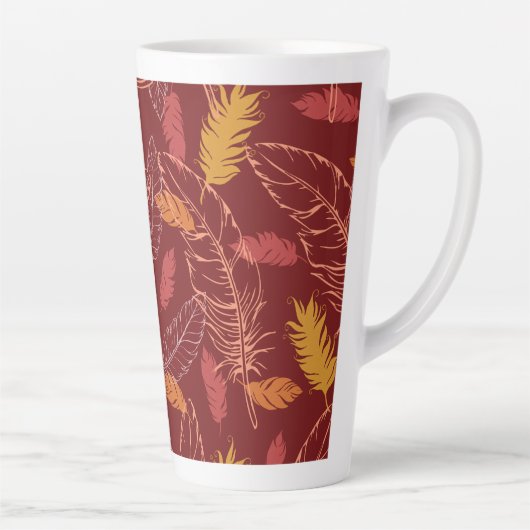 Fall Feathers Latte Mug カフェラテマグ (右)
