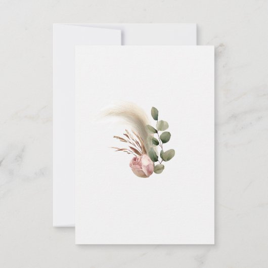 Fall Floral Maid of Honor Proposal Photo Card 招待状 (裏面)