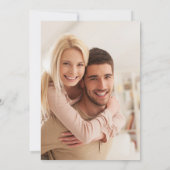 Fall Floral Modern Wildflowers Photo Wedding 招待状 (裏面)