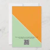 Fall Floral 'Off the Market' QR Code Bridal Shower 招待状 (裏面)