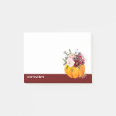 fall, floral, pumpkin notes ポストイット (正面)