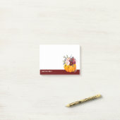 fall, floral, pumpkin notes ポストイット (デスク上)