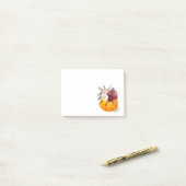 fall, floral, pumpkin notes ポストイット (デスク上)