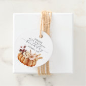 Fall Floral Pumpkin Woman Birthday Brunch フェイバータグ (インサイチュ)