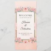 Fall Floral  Wedding Menu メニュー (裏面)