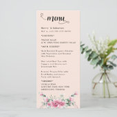 Fall Floral  Wedding Menu メニュー (スタンド正面)