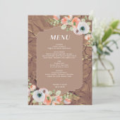 Fall Floral Wedding Menu メニュー (スタンド正面)