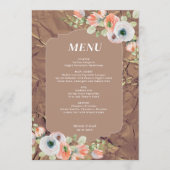 Fall Floral Wedding Menu メニュー (正面)