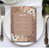 Fall Floral Wedding Menu メニュー