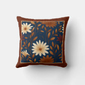 Fall Florals Farmhouse Boho - エレガント クッション (裏面)
