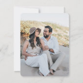 Fall Florals Save the Date Photo 招待状 (裏面)