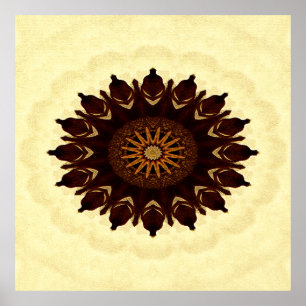 Fall Flower Mandala....... ポスター