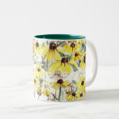 Fall Flowers Black Eyed Susans Housewarming ツートーンマグカップ (正面右)