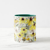 Fall Flowers Black Eyed Susans Housewarming ツートーンマグカップ (中央)