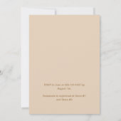 Fall Flowers Geometric Wreath Bridal Shower |  招待状 (裏面)