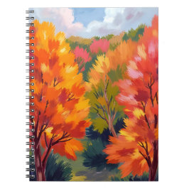 Fall Foliage | Autumn Leaves Watercolor Nature ノートブック