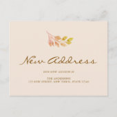 Fall Foliage Moving Announcement Postcard 案内ポストカード (正面)