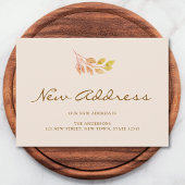 Fall Foliage New Address Moving Announcement 案内状