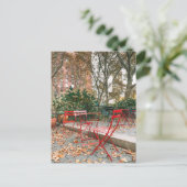 Fall Foliage New York City  Cafe Park Postcard ポストカード (スタンド正面)