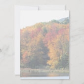 Fall Foliage Pond Nature  招待状 (裏面)